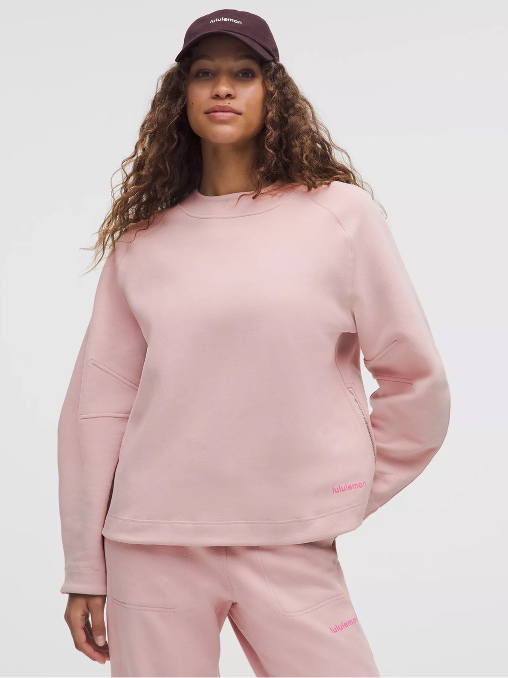 lululemon athletica Soft Pink Loungeful relaxed Crew